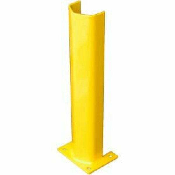 Bluff Mfg 3/8" Thick 24" H Steel Post Protector Yellow 3/8PO24SY